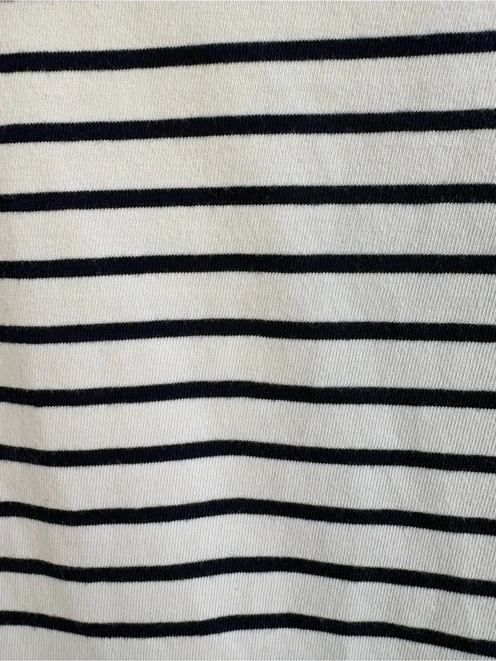 J.Crew Oversized Striped T-Shirt XL White Navy 100% Cotton Relaxed Fit